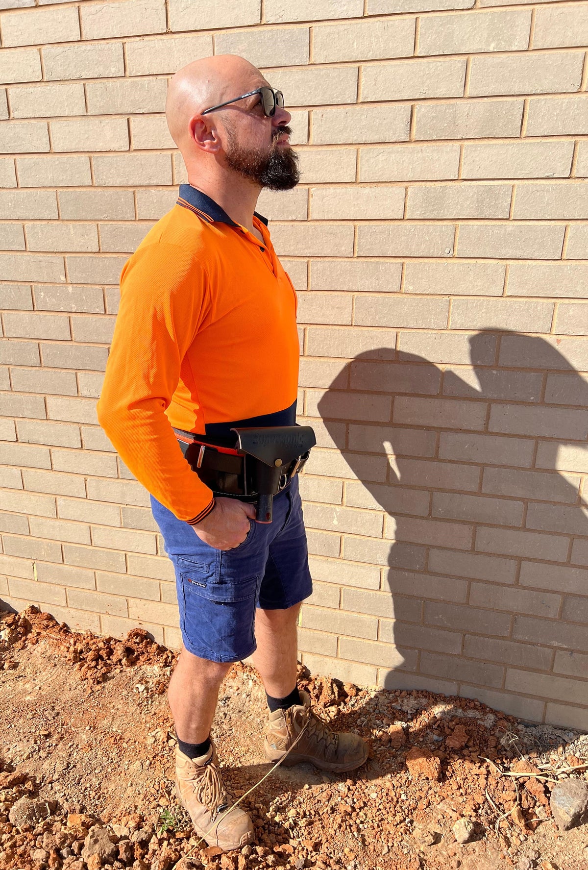 Supersonic Leather 6" Scraper Holster - for angled or straight scrapers