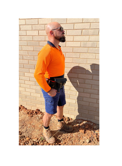 Supersonic Leather 6" Scraper Holster - for angled or straight scrapers